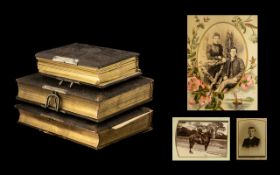 Three Victorian Photograph Albums.