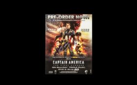 Captain America Promo Flyer Signed By Chris Evans This is something unusual,