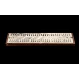 Silver Plated Cribbage Board, of large proportions,