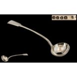 William IV Excellent Quality Heavy Well Cast Silver Ladle of excellent proportions.