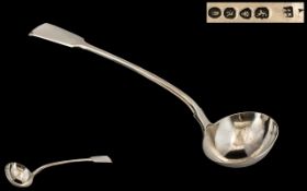 William IV Excellent Quality Heavy Well Cast Silver Ladle of excellent proportions.