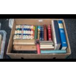 Box of Miscellaneous Books - Book Club Editions, Tales Mysteries, Historical Atlas, Medical Physics,