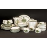 Large Wedgwood 'Victoria' Dinner / Coffee Service comprising 6 dinner plates, 7 side plates,