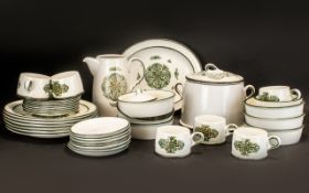 Large Wedgwood 'Victoria' Dinner / Coffee Service comprising 6 dinner plates, 7 side plates,