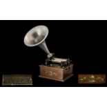 Thomas Edison of Orange NJ USA Bell Gem Cylinder Phonograph, c1904/5, Reg.No.