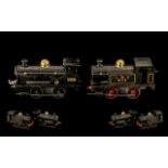 Hornby Tinplate Mechanical Steam Locomotives (2), c1920s, comprises 1/ British Railways,