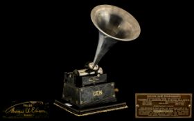 Edison Gem Wind Up Cylinder Phonograph, serial no.