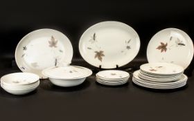 Collection of Royal Doulton 'Tumbling Leaves' Bone China,