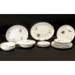 Collection of Royal Doulton 'Tumbling Leaves' Bone China,