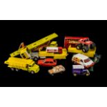 Twelve Miscellaneous Metal Trucks and Cars,