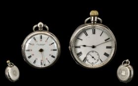 William Timpson of Wexford Gent's Small Silver Open Faced Keyless Fussee Pocket Watch; no.