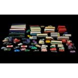 A Collection of Miniature Trains, Buses, Cars & Vans.