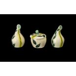 Midwinter Jessica Tait Onion Shape Cruet Set, circa 1950s,