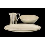 Jasper Conran for Wedgwood Collection comprising: two oval white platters 14.