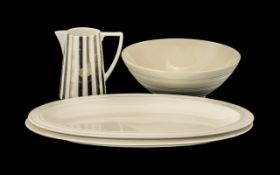 Jasper Conran for Wedgwood Collection comprising: two oval white platters 14.