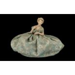 Edwardian Bisque Head and Shoulders Tea Cosy, in the form of an elegant lady with a fine hairstyle,