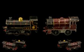 Hornby Tinplate Clockwork 0-4-0 Mechanical Steam Locomotives (2),