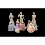 A Misc Collection of Coalport Lady Figures to include 'Nina' 1993, 12/94,