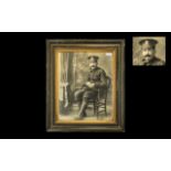 WWl Period 1914-18 Interest: Large Period Photo of a British Soldier (a 'Tommy'),
