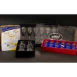 A Selection of Boxed Glassware including wine glasses,