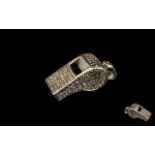 English Birmingham Hallmarked Silver Referee's Whistle,