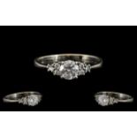 Platinum Attractive Diamond Set Dress Ring of pleasing design,
