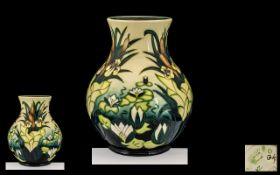 Moorcroft Large & Impressive Tubelined Bulbous Shaped Vase 'Lamia' Pattern.