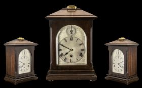 Kienzle Clock Company Large and Impressive German 8 Day Chiming Mahogany Cased Bracket Clock,