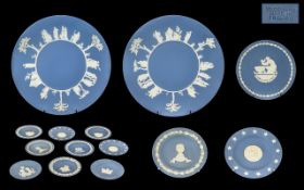 Collection of Blue Jasper Wedgwood Items,