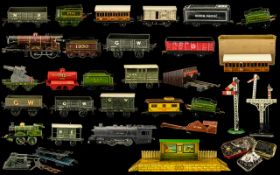 Excellent Collection Of Hornby Clock Work Tinplate Models Etc From The 1920's and 1930's.