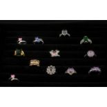 Good Selection of 925 Silver Rings, Vari