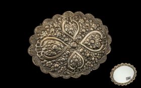 Antique Ottoman Silver Wedding Mirror, f