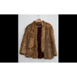 Ladies Golden Coney Fur Jacket with tie