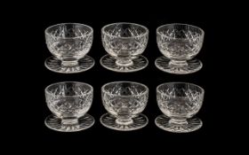 Waterford Crystal Set Of Six Cut Glass S