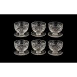 Waterford Crystal Set Of Six Cut Glass S