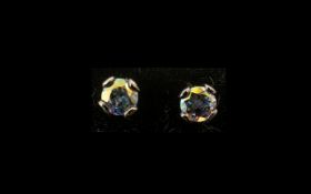 Mercury Mystic Topaz Stud Earrings, each