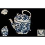 A Wedgwood SYP ( Simple Yet Perfect) Teapot decorated in peony design made from 1895 onward.