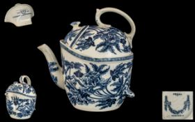 A Wedgwood SYP ( Simple Yet Perfect) Teapot decorated in peony design made from 1895 onward.