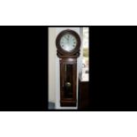 John Charles Barry, Neath c1870 Mahogany Regulator Wall Clock with dead beat escapement,