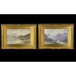 Two Watercolours of Western Scotland, by Edward Arden (1847-1910). Both 10" x 15.