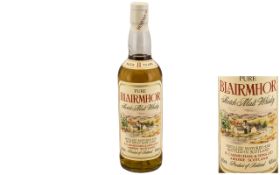 Blairmhor Bottle of Scotch Malt Whisky. 700 ml - 40 %, Aged 8 Years, Seal Intact.