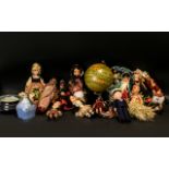 Collection of Vintage Model Souvenir Dolls in traditional dress,