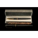 Two Vintage Fountain Pens, one 'Jewel', one unknown, both with 14k gold nibs,