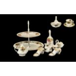 Collection of Royal Albert 'Old Country Roses' Miniatures, comprising: teapot, milk jug,