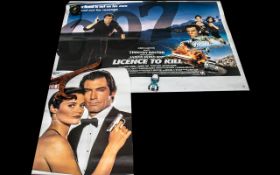 James Bond Interest - Two Original Cinema Posters 'Licenced to Kill' starring Timothy Dalton.