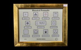 Stamp Interest - Framed Historical Postmarks, limited edition from the Post Office.