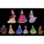 A Collection of Royal Worcester Les Petites Figures (9) in total.