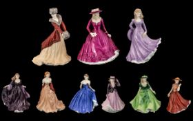 A Collection of Royal Worcester Les Petites Figures (9) in total.