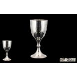 Walker & Hall Excellent Quality Sterling Silver Goblet of pleasing form in wonderful condition.