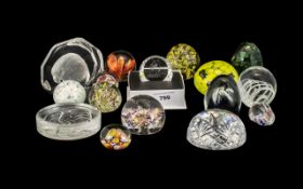 Box Of Paperweights, assorted colours and sizes, 16 in total,